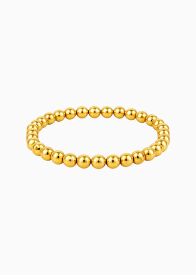 Stretch Gold Bead Bracelet
