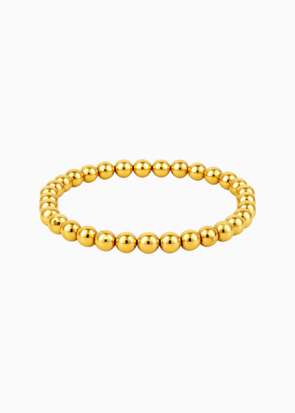 18K Gold Plated Golden Bloom Stretchable Beaded Bracelet