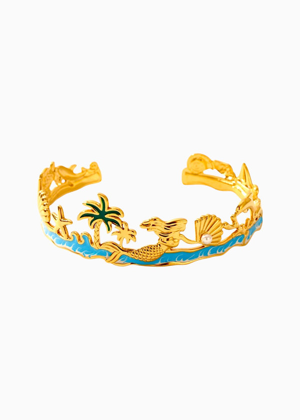 Palm Tree Beach Cuff