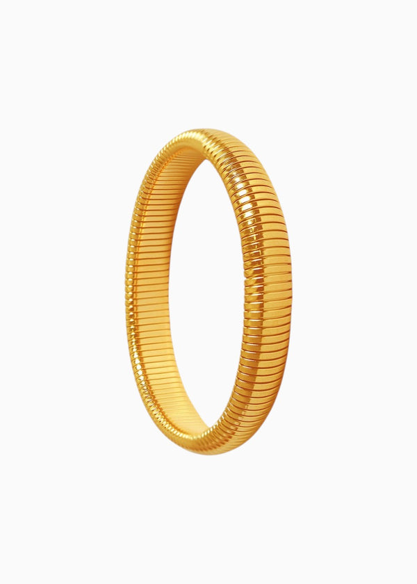 Ribbed Twin Band Bangle