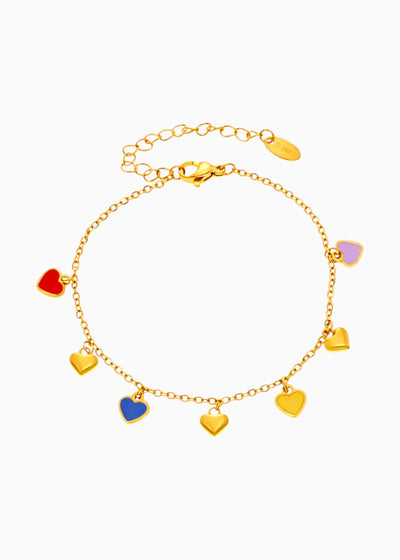 Mixed Charm Chain Bracelet