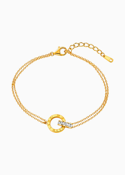 Interlocked Circle Chain Bracelet