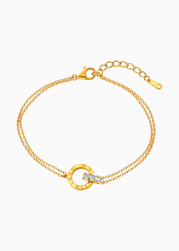 Interlocked Circle Chain Bracelet