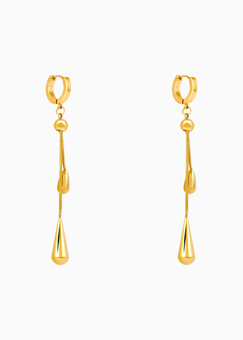 Long Stem Tassel Earrings