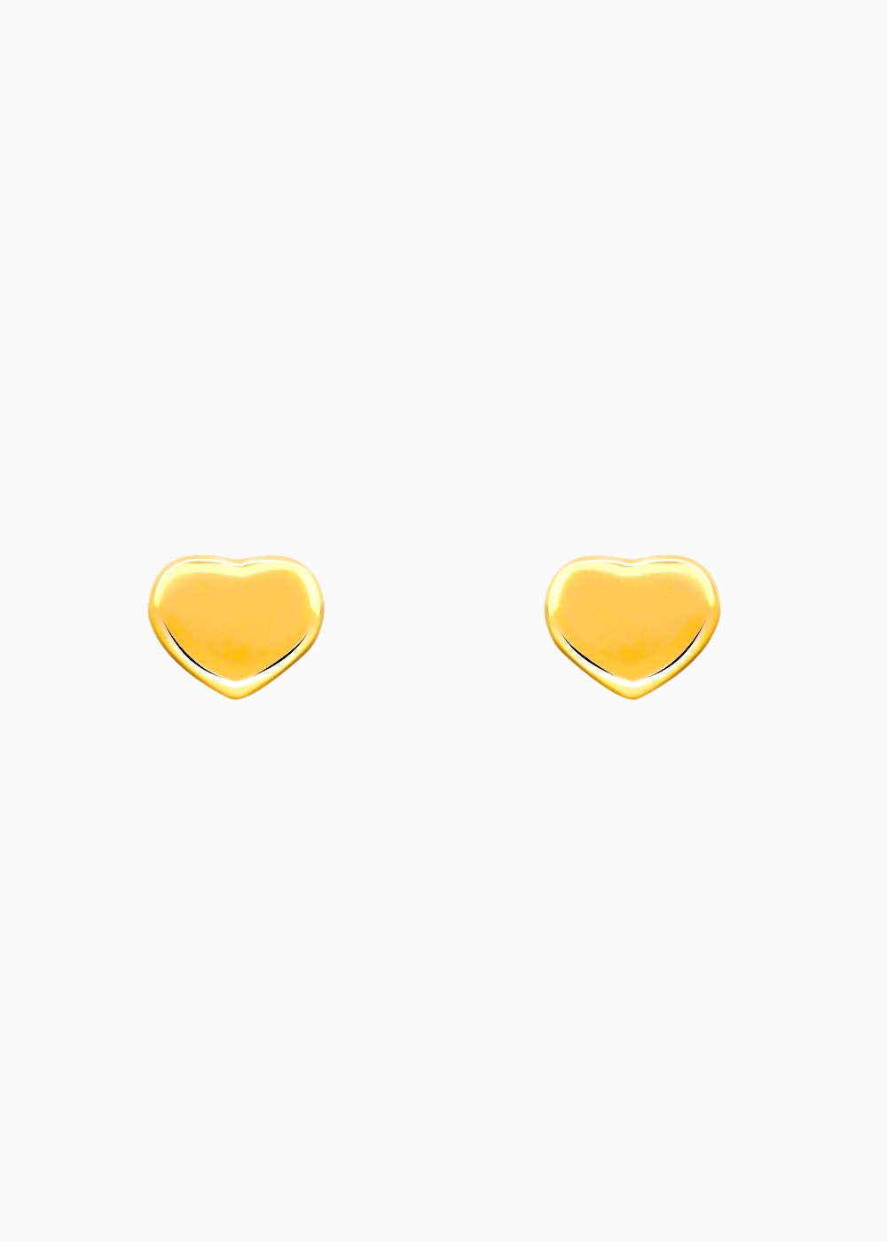 18K Gold Plated Whispers of Gold Tiny Heart Stud Earrings