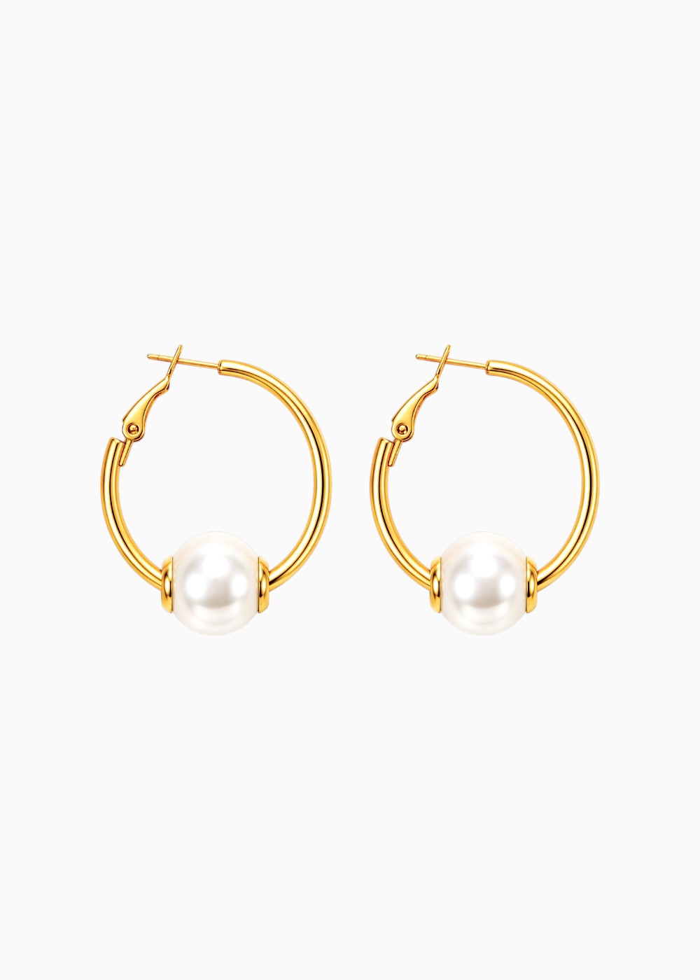 18K Gold Plated Golden Whisper Pearl Earrings