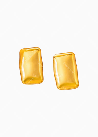 Square Pillow Stud Earrings