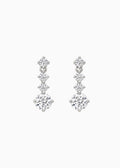Graduated Crystal Drop Earrings