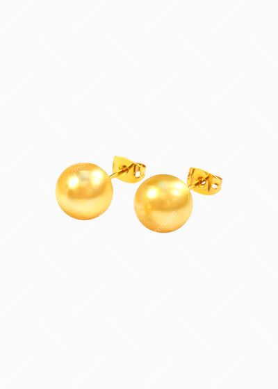 Gold Ball Stud Earrings