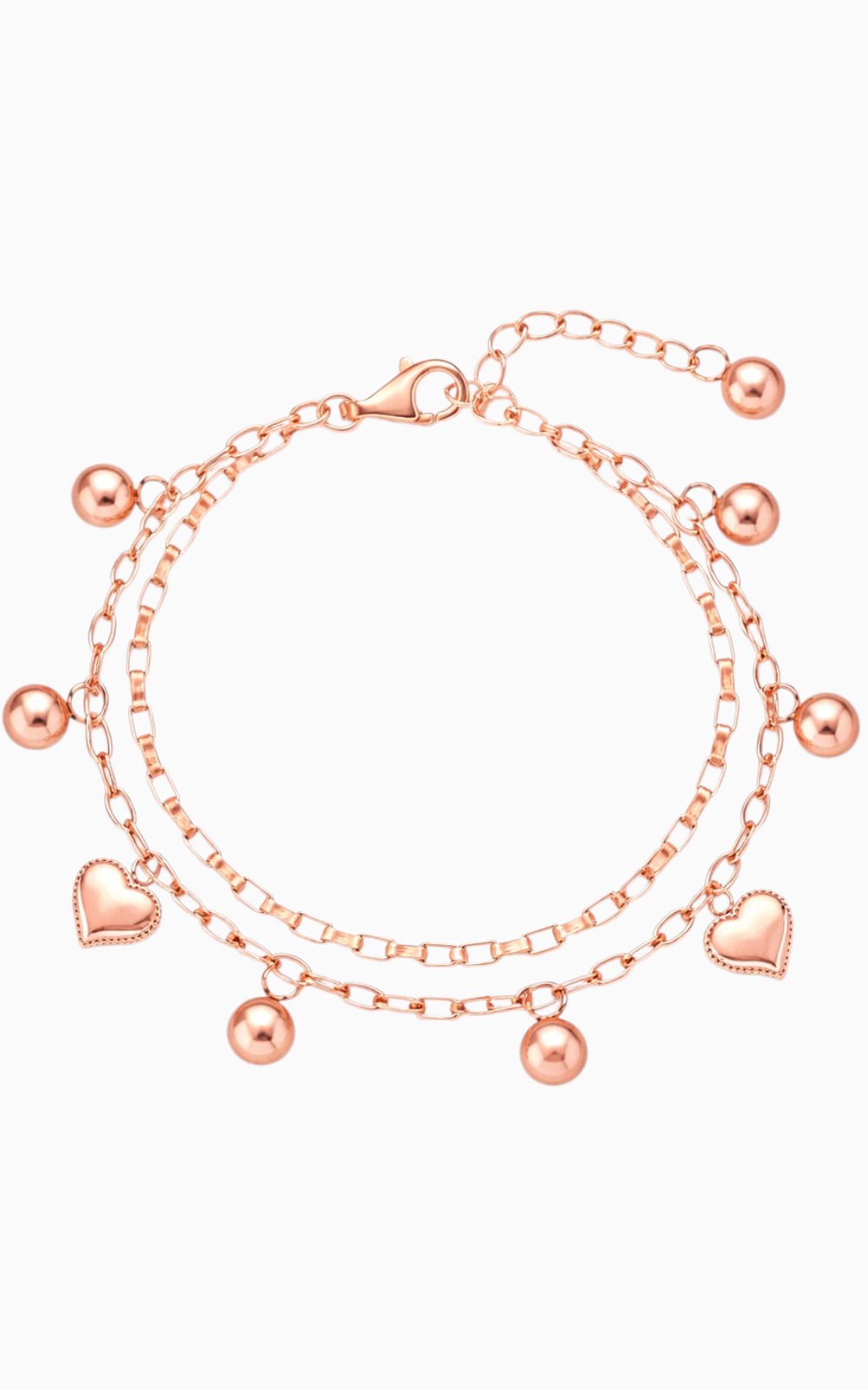 Forever Hearts Bracelet - Rose Gold