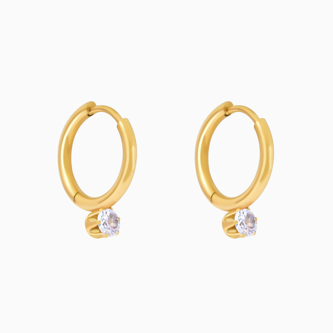 18K Gold Plated Athena Hoop Earrings