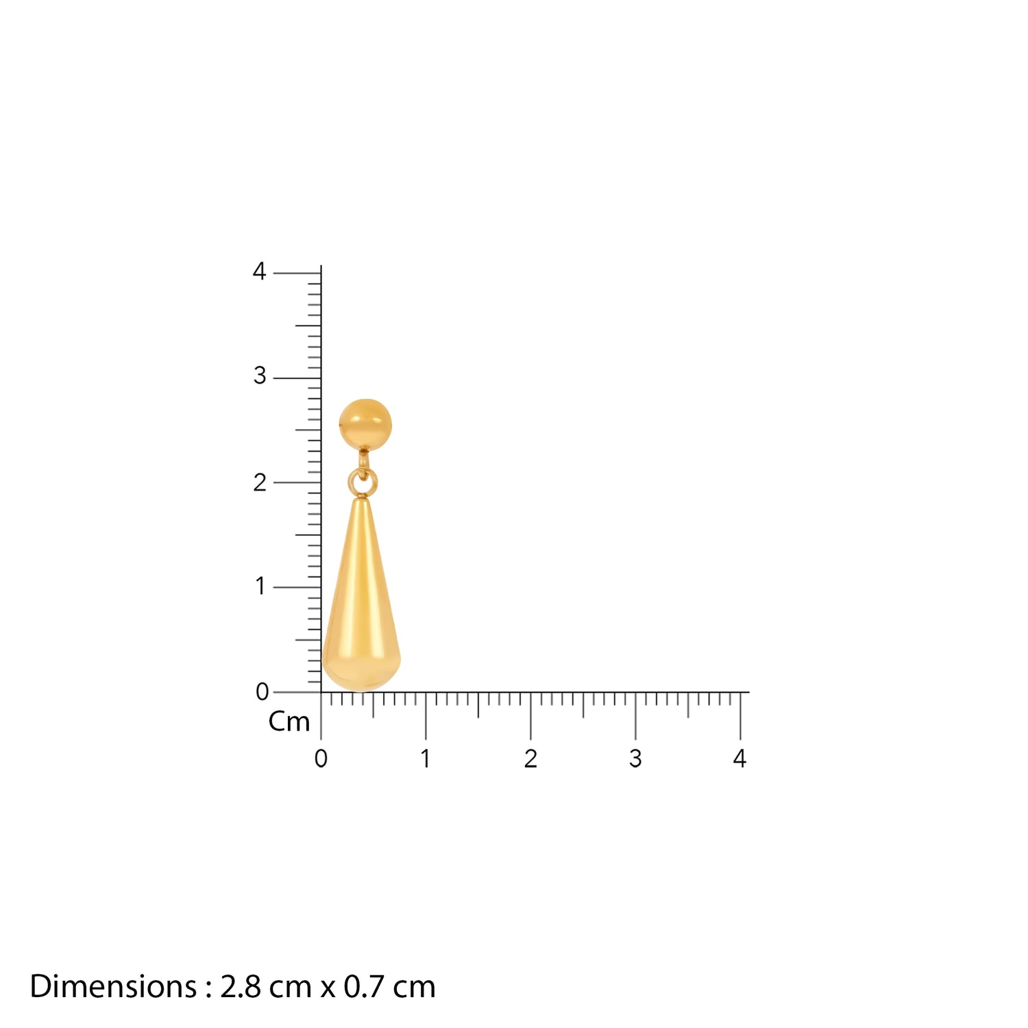 18K Gold Plated Tear drop Jewellery set