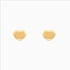Whispers of Gold minimal heart earrings