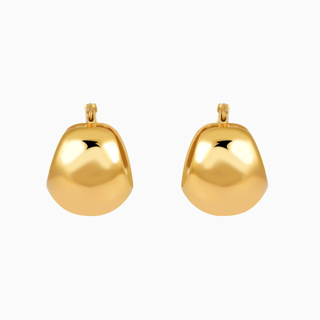 Chunky Dome Hoop Earrings