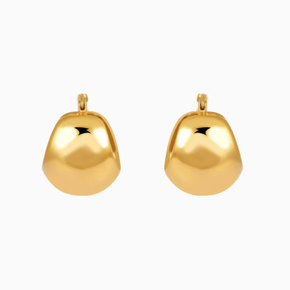 18K Gold Plated Chunky Hoop Earrings
