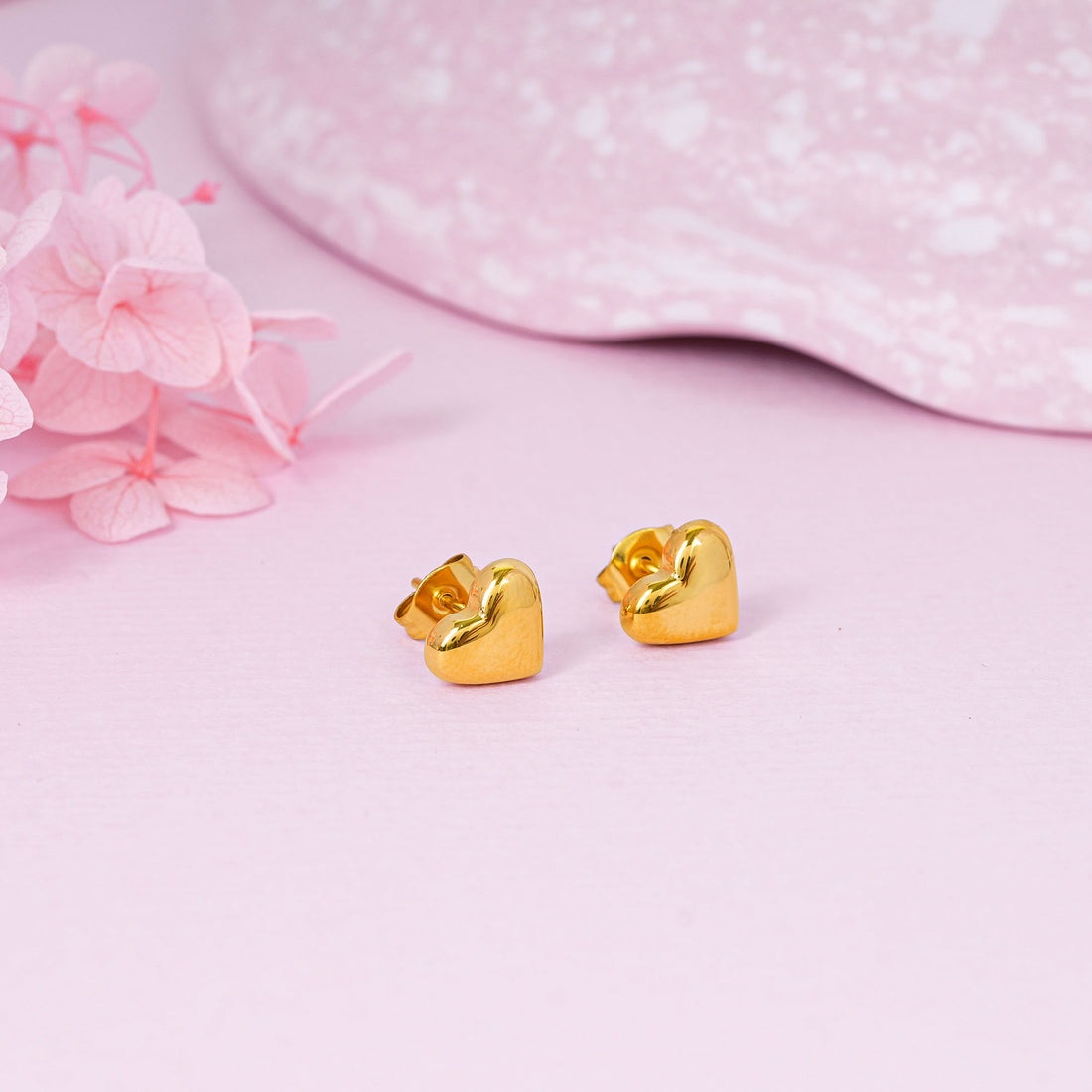 Mini Heart Stud Earrings