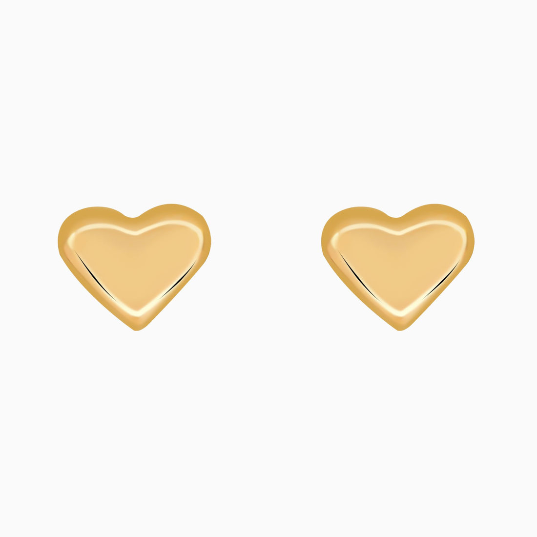 18K Gold Plated Whisper Hearts Small Heart Stud Earrings