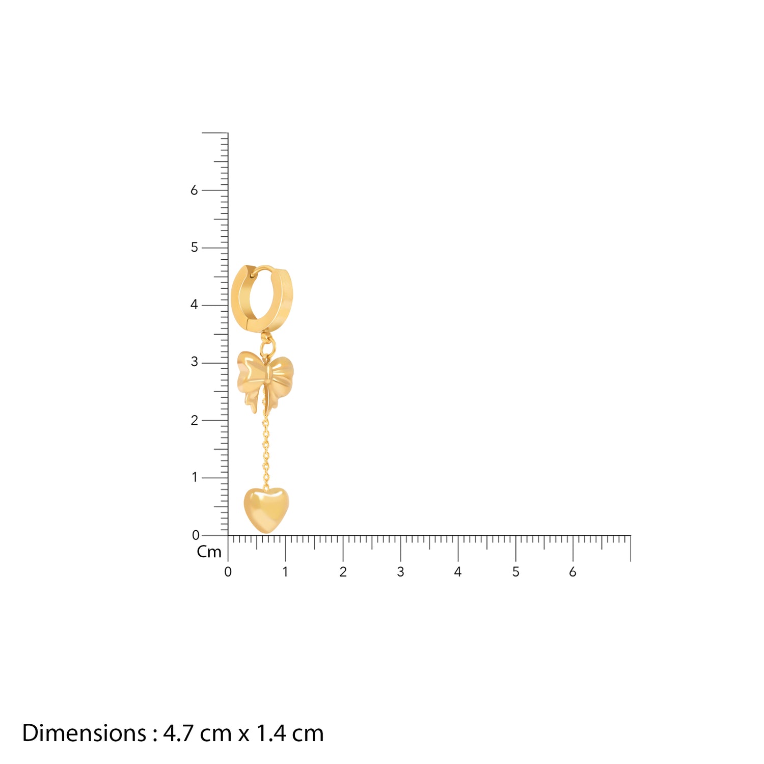 18K Gold Plated Sweetheart Bow Jewellery Set