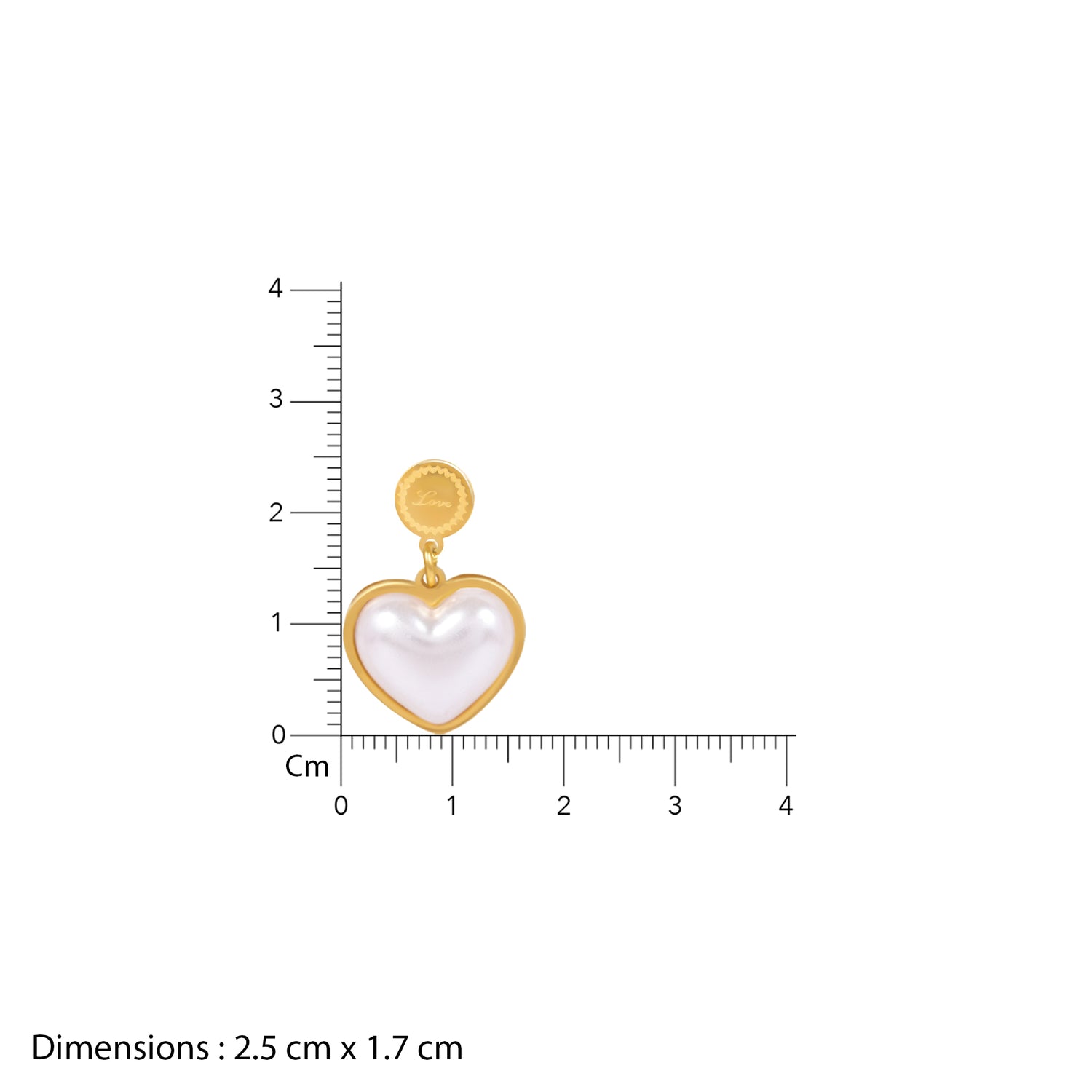 18K Gold Plated Heart Pearl Jewellery Set