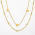 Gold layered necklace with star charms