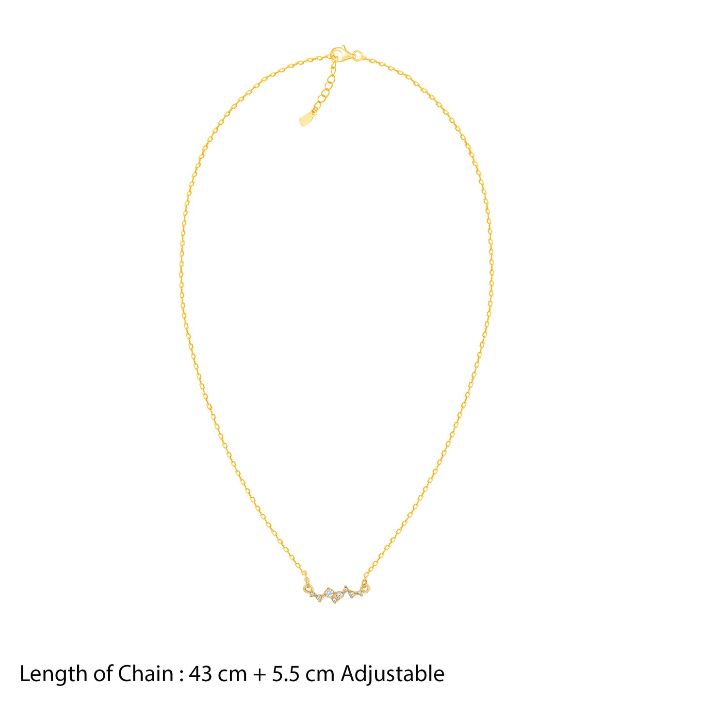 18K Gold Plated Lustre Bloom Necklace