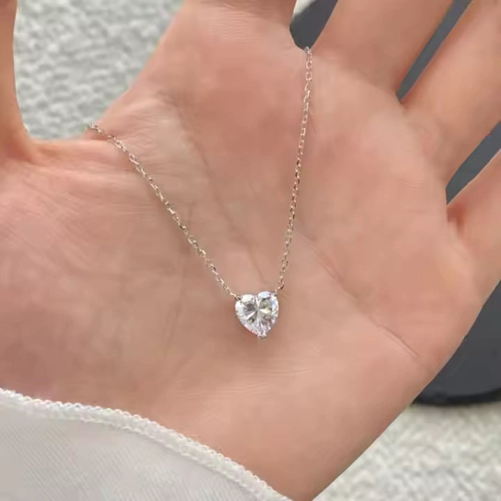 18K Gold Plated Golden Heartbeat Pendant Necklace