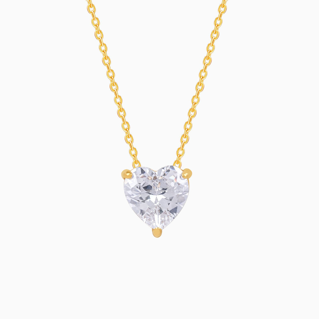 18K Gold Plated Golden Heartbeat Pendant Necklace