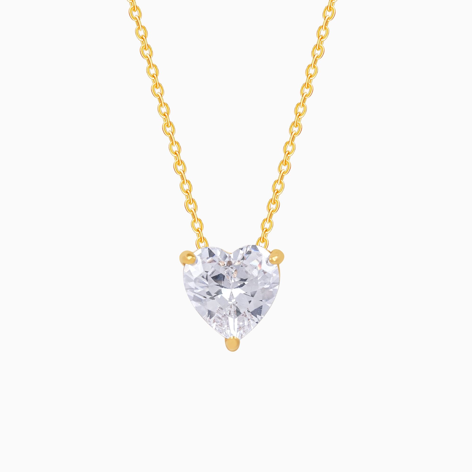 18K Gold Plated Golden Heartbeat Pendant Necklace