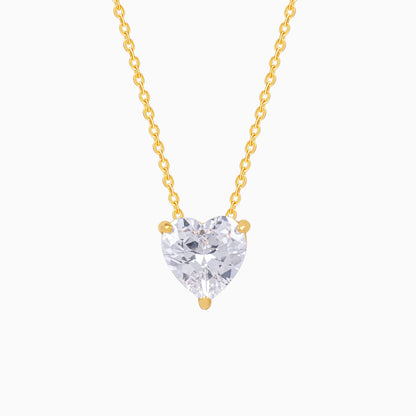 18K Gold Plated Golden Heartbeat Pendant Necklace