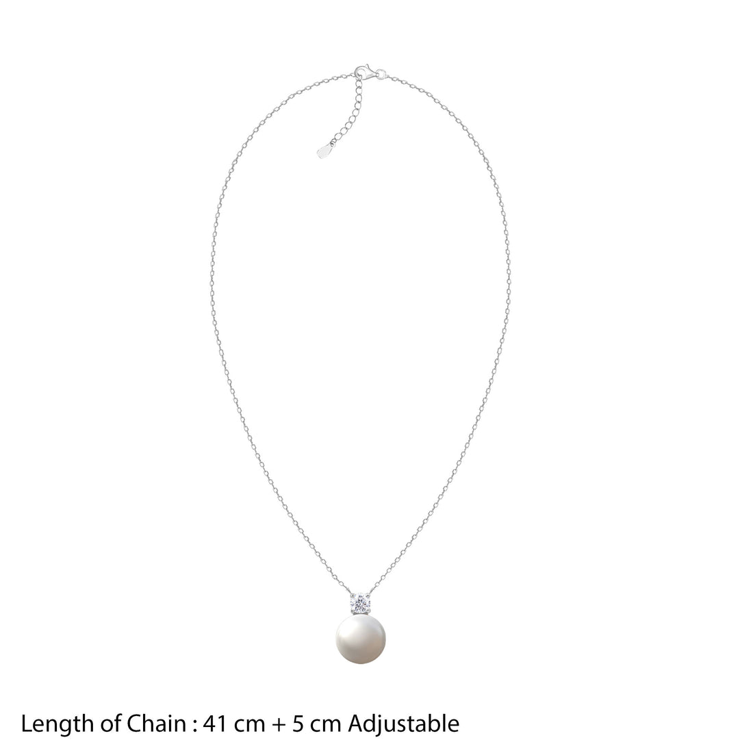Pearl Stud Jewellery Set Silver