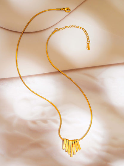 18K Gold Plated Classic Chimes Pendant Necklace