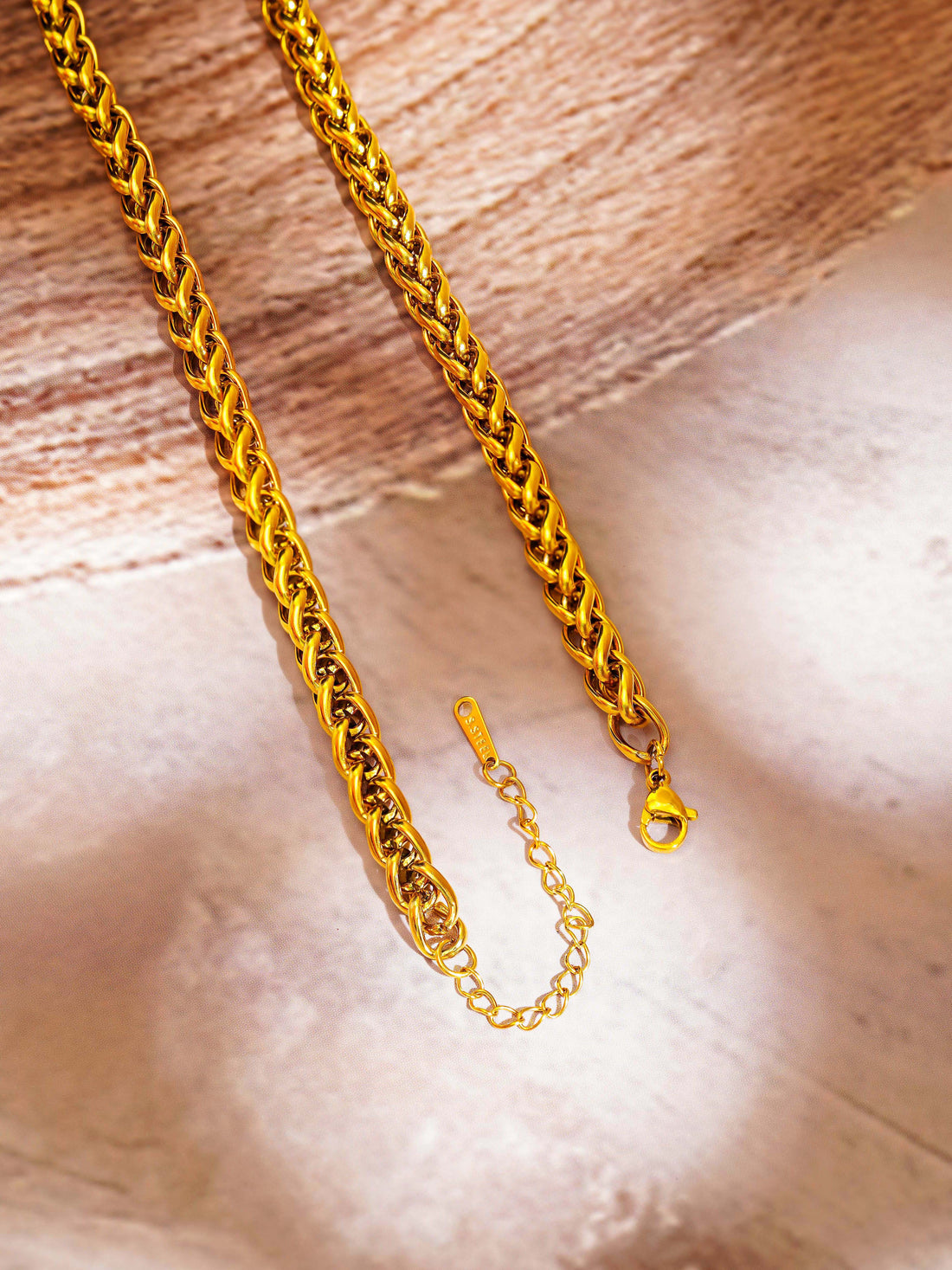 Bold Braided Chain Necklace