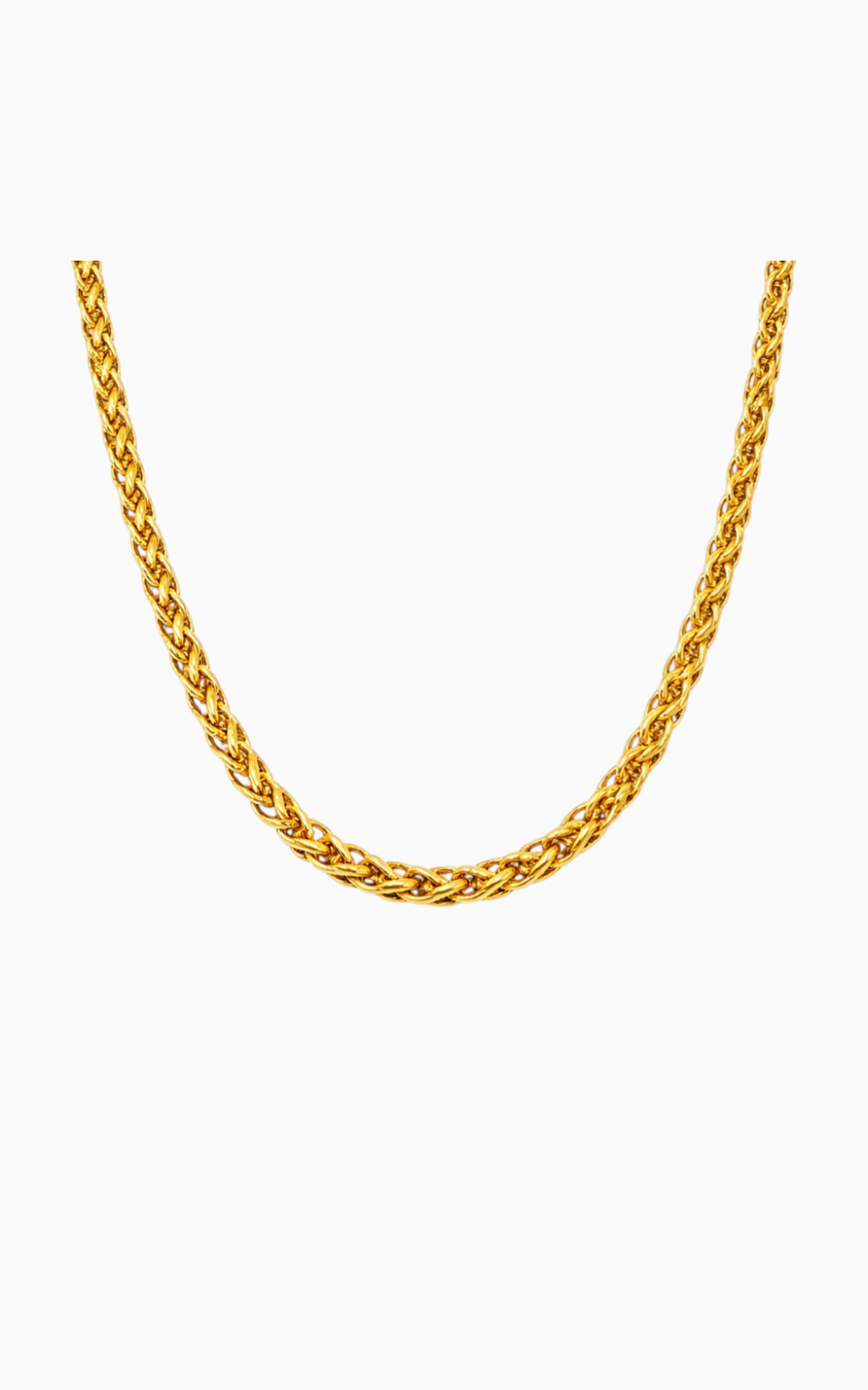 Bold Braided Chain Necklace