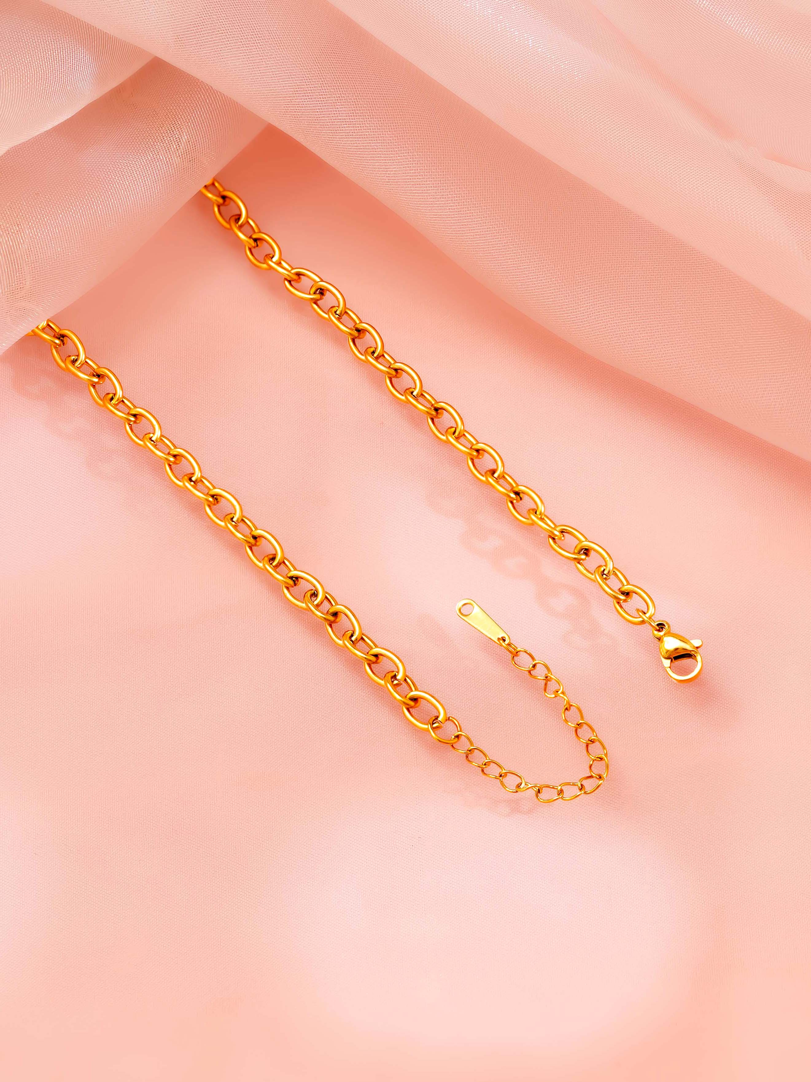 18K Gold Plated Beach Charms Necklace