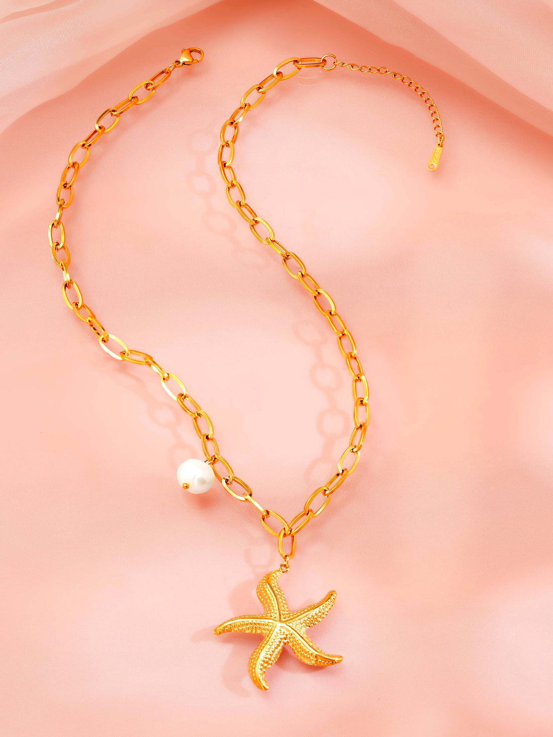 Starfish Charm Chunky Necklace
