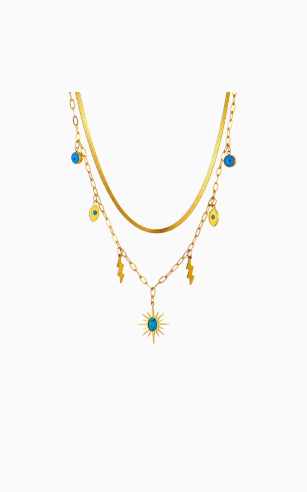 Evil Eye Lightning Necklace