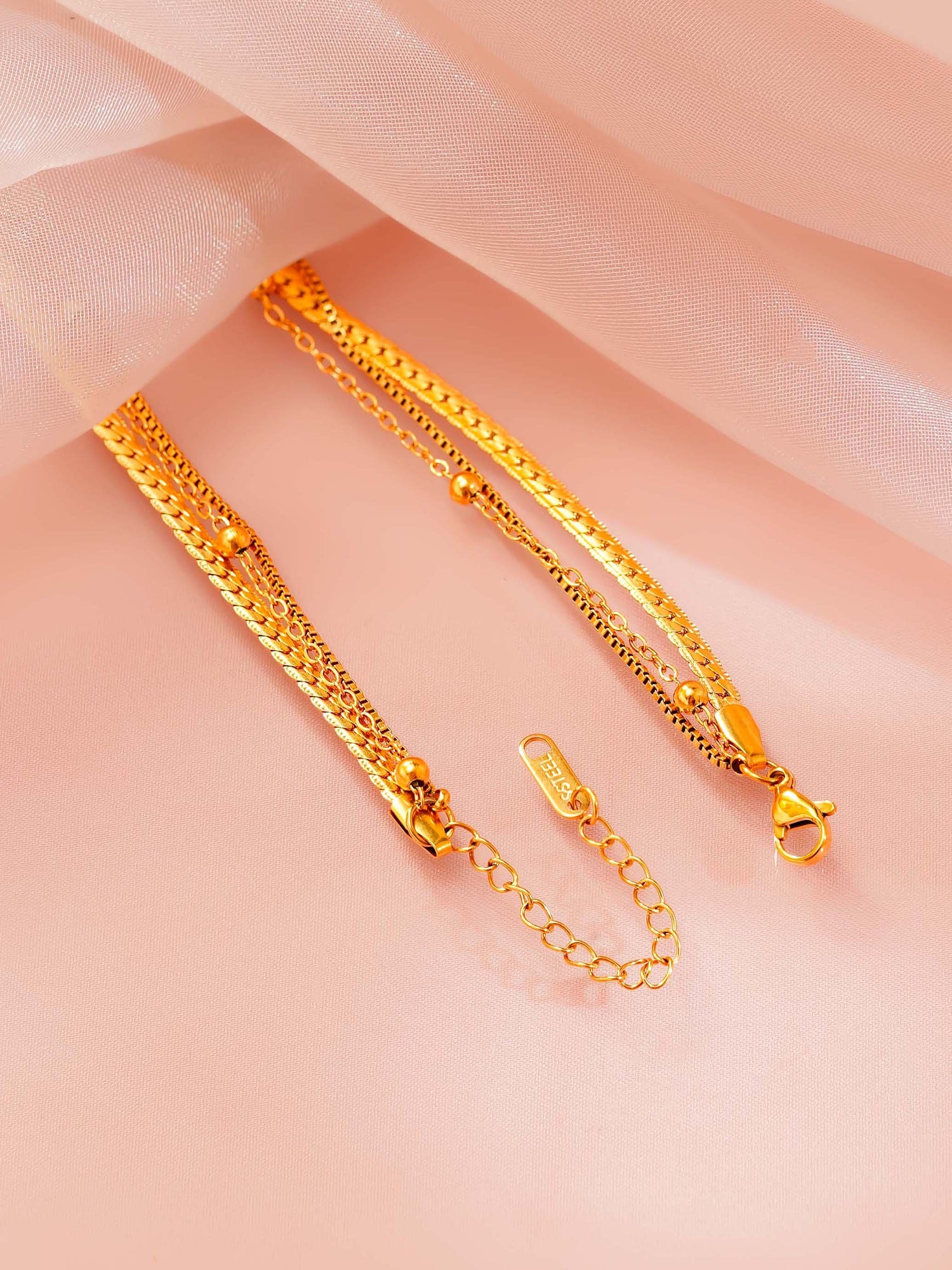 18K Gold Plated Tree of Life Layered Necklace