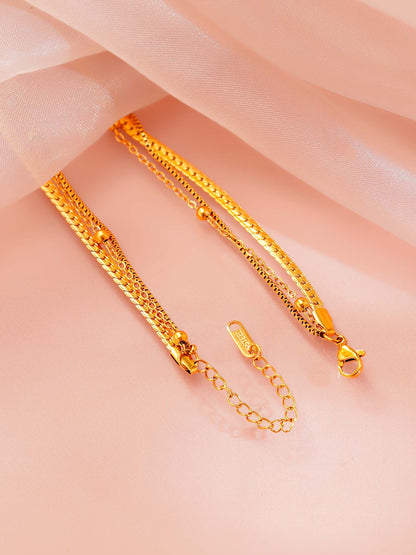 18K Gold Plated Tree of Life Layered Necklace