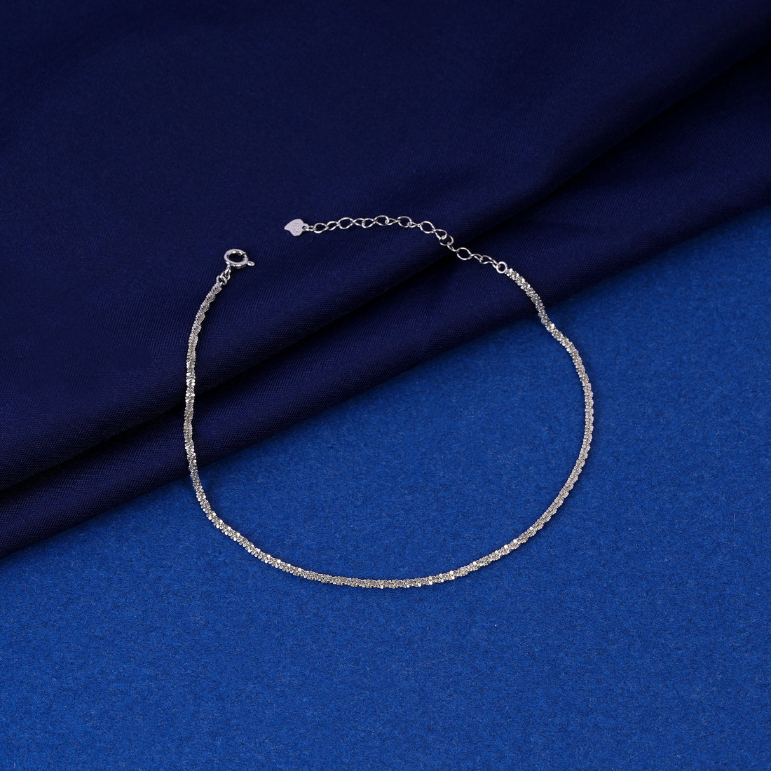 925 Sterling Silver Star Charm Anklet