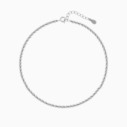 925 Sterling Silver Star Charm Anklet