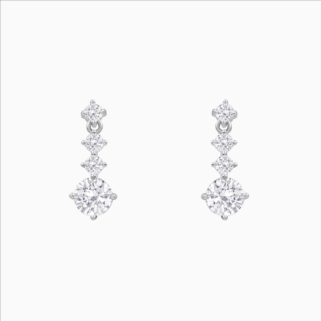 Drops of Light Sterling Silver Earrings ? front view