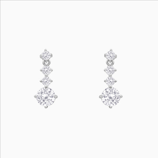 Drops of Light Sterling Silver Earrings ? front view