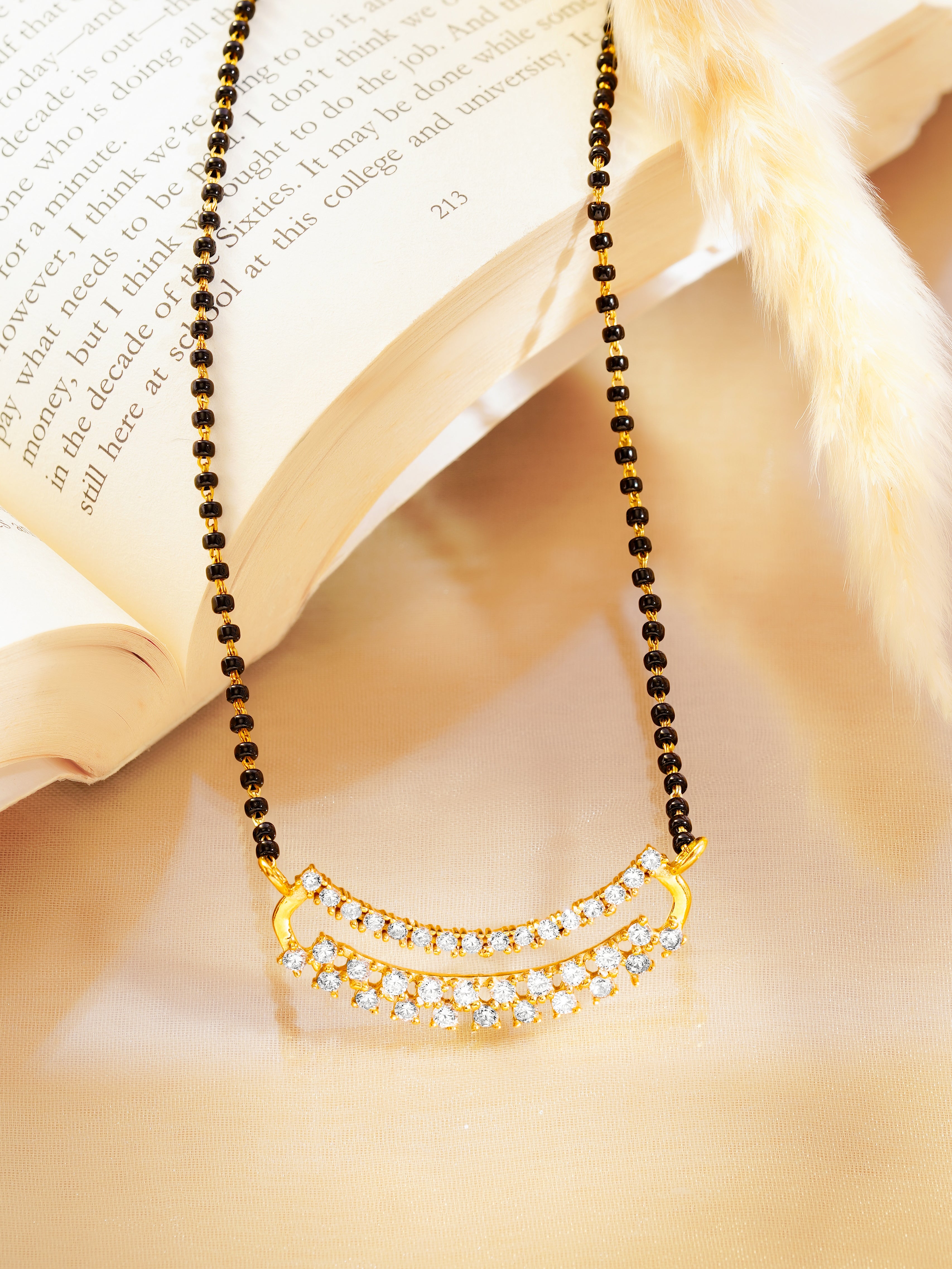 Elegant 925 Sterling Silver Mangalsutra