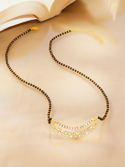 Elegant 925 Sterling Silver Mangalsutra