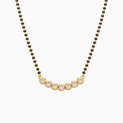 CZ Circles 925 Sterling Silver Mangalsutra
