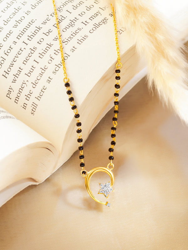 Moon Star Mangalsutra Pendant
