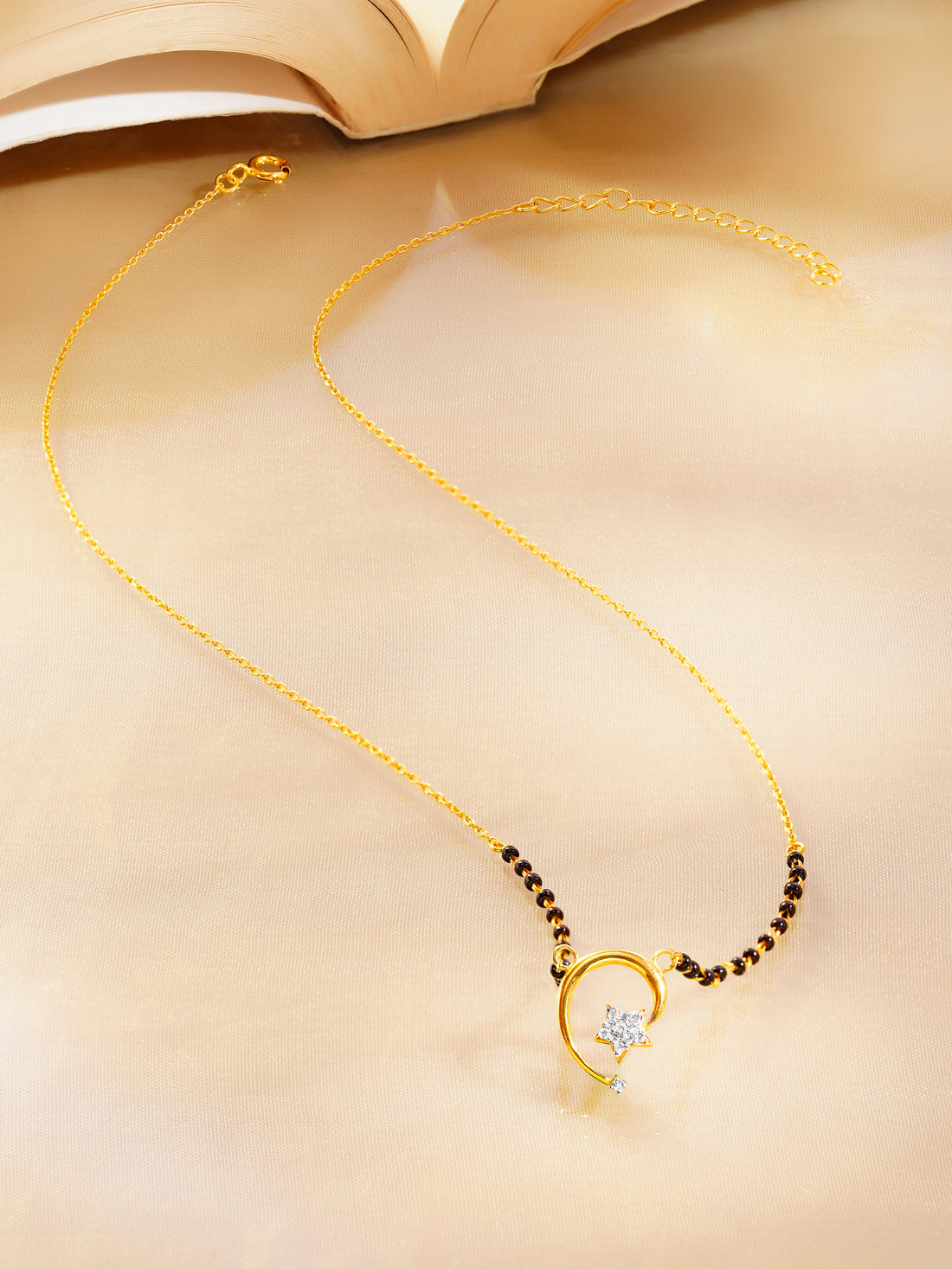 Moon Star Mangalsutra Pendant