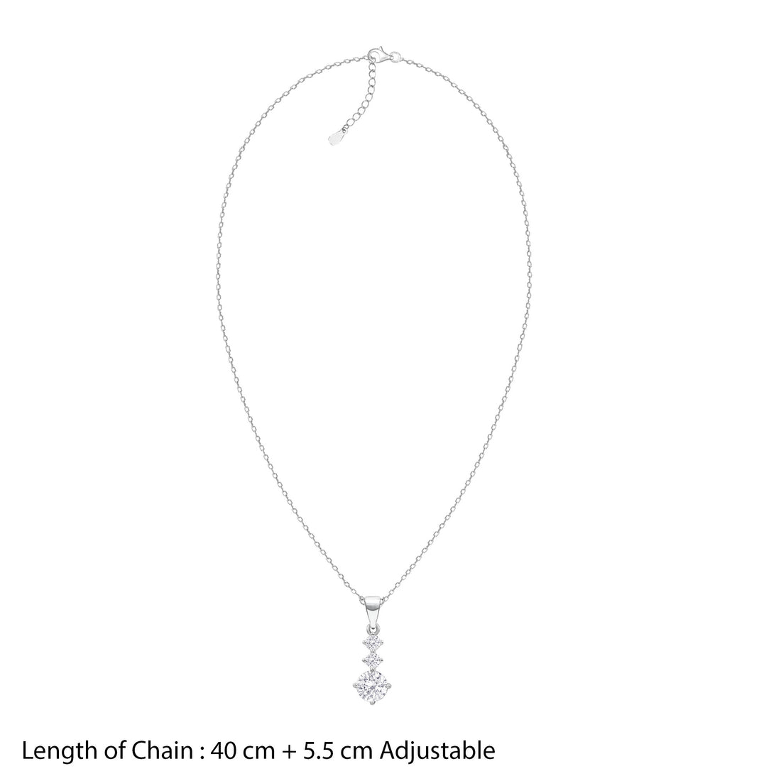 Graduated Crystal Silver Set