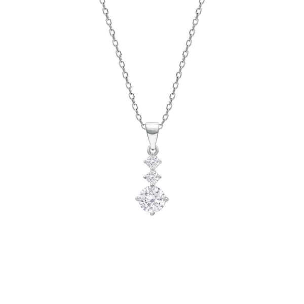 Single Crystal Drop Necklace