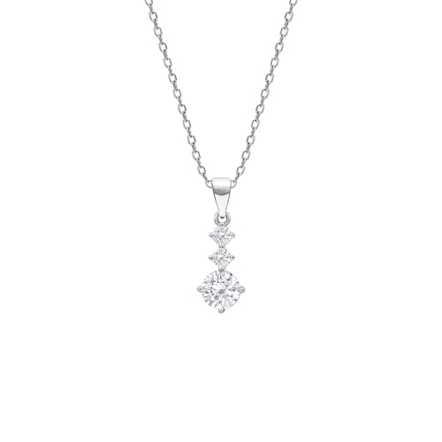 Single Crystal Drop Necklace